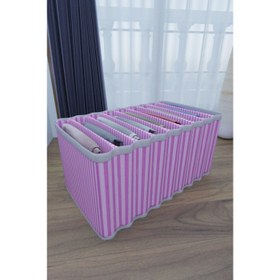 Resim 8 Bölmeli Dolap Ve Çekmece Içi Düzenleyici Akordiyon Organizer L-00517 (3 Adet) 