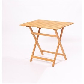Resim Meya Dekor Balkon Bahçe 60x80 Cm Masa 3 Lü Katlanabilir Bistro Set 2 Sandalye 1 Bahçe 60x80 Cm Masa Ahşap 