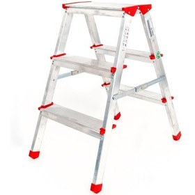 Resim Alüminyum Çift Çıkışlı 3 Basamaklı Merdiven 68 Cm Accm.01 