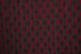 Resim PUANLI ÇİFT RENK BORDO İP PERDE HAZIR DÜĞMELERİ DİKİLMİŞ İP PERDE 300 * 270 cm 