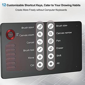 Resim Veikk A15 8192 Levels Zoom Uyumlu 5080LPI Grafik Tablet+Kalem 