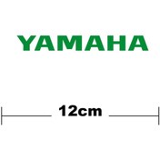 Resim Lasirius Yamaha Logo Yazı Sticker Etiket Tek Renk 