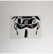 Resim Siyah Bir-19x13.5 Cm-araba Çıkartmaları Hatake Kakashi Anime Yansıtıcı Dekorasyon Ön Cam Pencere Tampon Gövde Motosikle 
