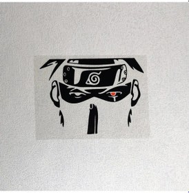 Resim Siyah Bir-19x13.5 Cm-araba Çıkartmaları Hatake Kakashi Anime Yansıtıcı Dekorasyon Ön Cam Pencere Tampon Gövde Motosikle 