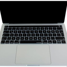 Resim Türkçe Q Silikon Klavye Koruyucu Apple Uyumlu Macbook Touch Bar 13-15 A1706-a1989-a2159 / A1707-a1990, Enter L Biçimli, Sessiz Yazım, Temizlenebilir, Dayanıklı Koruma Sku: Smg8690010103642 