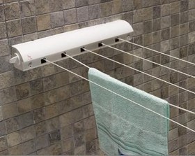 Resim 5 ipli, 4.2 Metre BEYAZ ÇEK AS, Otomatik Çamaşır Askısı, Açılır Kapanır Çamaşır Kurutmalık 