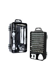 Resim Lemestar Bilgisayar Telefon Tamir Manyetik 115 Parça Hassas Tornavida Seti,siyah 