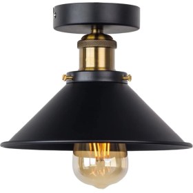 Resim Riolight Retro Metal Tavan Avizesi Şapka Çapı: 22CM 