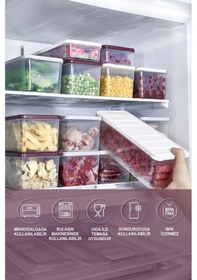 Resim Selka Home 6 Adet 2 Lt. Nora Organizer Buzdolabı Buzluk Düzenleyici Saklama Kabı 