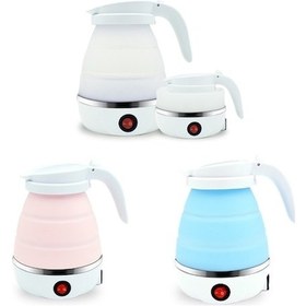 Resim Dancemonkey Ev Seyahat İngiltere Tak İçin Silikon Elektrikli Su Isıtıcısı Pembe 