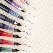 Resim 8 Renkli Düz Sıvı Dolma Kalem - Mürekkep Torbası Değişimi Gerektirmez, Büyük Kapasiteli, Hızlı Kuruyan Renkler - Ofis ve Öğrenci Kullanımı İçin İdeal 