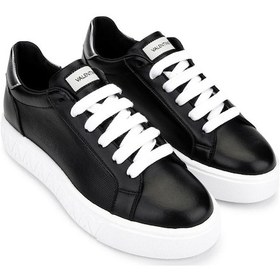 Resim Mario Valentino Kadın Hakiki Deri Siyah Sneakers & Spor Ayakkabı 1040 91v1311 Bn Ayk Y25 Black/gunmetal Siyah 