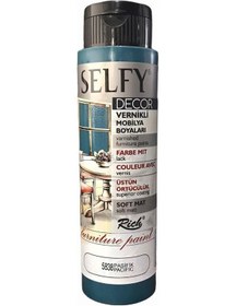 Resim Rich Selfy Decor Vernikli Boya 500Cc - Pasifik 5838 