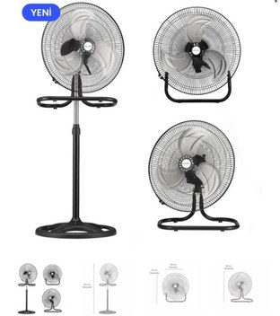 Baleno Sf 8 Baac 3d Salınım 20 Cm. Uzaktan Kumandalı Vantilatör - Platinum Gray