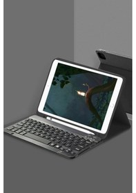 Resim İpad Uyumlu Pro 11 2022 Kılıf Kc01 Smart Klavyeli Tablet Kılıfı - Siyah Diğer 