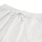 Resim Emele Water OBM Erkekler için Günlük Spor Pantolon - Keten Malzeme - Bol Kesim - Düz Paça - Kumaş - Yetişkin İlkbahar/Yaz Boş Zaman Pantolonları 