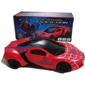 Resim 2 Kids's Spiderman Tam Tur Dönen Sesli &ışıklı Oyuncak Araba Pil Hediyeli 