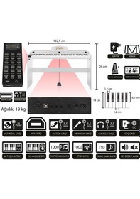 Resim Jwin Sdp-92 Tuş Hassasiyetli 88 Tuşlu Kapaklı Dijital Piyano + Tabure - Beyaz 