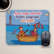 Resim Özel Tasarım Romantik Mousepad - No15 E-Hediyeci