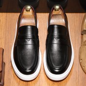 Resim Erkek Casual Moda Oxfords - Minimalist Düz Renk Tüm Mevsim Sürtünme Üstü Ayakkabı PU Üst ve Astar, Kauçuk Taban ile Hiking, Açık Hava ve Günlük Giyim, Alçak Üst ile Yuvarlak Parmak 