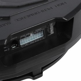 Resim 12 inç Aktif güçlü Yedek Lastik Subwoofer, 800W Tepe gücü, 400W Rms, 4 Ohm, Benzersiz Yedek Lastik tasarımı, Derin Bas, Uzaktan Kumanda Ile fiş Ve Oynatma Kurulumu 