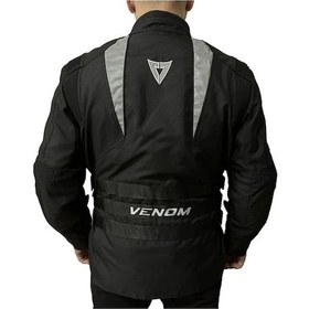 Resim Venom Motosiklet Montu Tourex 4 Mevsim Ce Sertifikalı Long Touring Motorcu Mont Siyah 