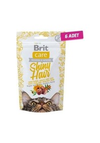 Resim Brit Care Snack Shiny Hair Kedi Ödül Maması 6 x 50 G 