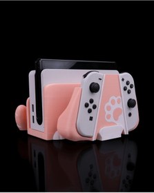 Resim OddieArtStore Nintendo Switch Dock Kapağı + Joy-Con Kılıf ( Kedi Şekilli ) 