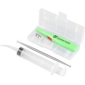 Resim Wineen Bademcik Taşı Temizleme Aleti Led Işık Kulak Temizleme Aleti Paslanmaz Çelik Kulak Kiri Temizleyici 3 Uçlu Irrigator Clean 