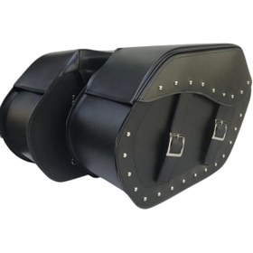 Resim Motospartan CHOPPER YAN ÇANTA TAKIMI 2Lİ SUNİ DERİ HEYBE DH01 BÜYÜK 
