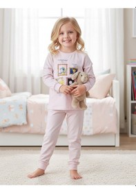 Resim Kız Çocuk Pijama Takım St09547 Pembe 