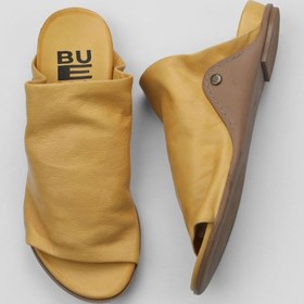 Resim Bueno Shoes Sarı Deri Kadın Düz Terlik 01wu7602 