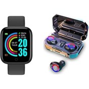 Resim Genel Markalar D20 Pro Akıllı Saat VE Powerbank Kulaklık M12 