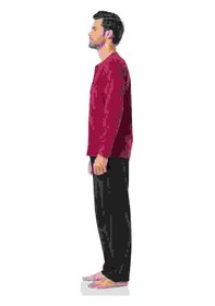 Resim Pierre Cardin Erkek Pijama Takımı 5454 Bordo Bordo 