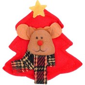 Resim Yılbaşı Çam Ağacı Asma Geyik Süs 12x14 Cm 