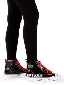Resim NgrC Ha873 Siyah-turuncu Bootie KDNTBT00021C-3886 