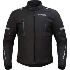 Resim Venom Air Racing 4 Mevsim Motosiklet Montu Siyah 