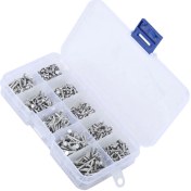 Resim Tenfowee Alüminyum Düz Baş Somun Çivisi M2 Boyutları 500 Adet Kutulu Montaj İçin Dayanıklı Ve Eğlenceli 