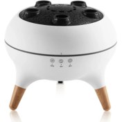 Resim Ipoearthu Denizanası Hava Nemlendirici Duman Halkası Renkli Alev Koku Makinesi Masaüstü Aroma Difüzörü 