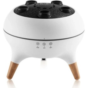 Resim Ipoearthu Denizanası Hava Nemlendirici Duman Halkası Renkli Alev Koku Makinesi Masaüstü Aroma Difüzörü 