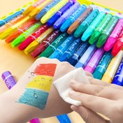 Resim 36 renk/24 renk/18 renk/12 renk altıgen yağlı pastel, çift uçlu güvenli ve toksik olmayan el boyama kalemleri, Noel boya hediyesi için mükemmel 