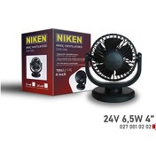 Resim Araç Içi Vantilatör Küçük Tek Başlı 24v 4 İnç H1 Üniversal Niken 