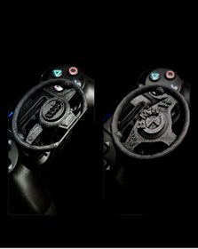 Resim Salıncak Ps4 Oyun Kolu İçin AUDI ve BMW Mini Direksiyon Seti 2 ADET SİYAH ( Pratik Kullanım Tam Ölçü ) 