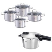 Resim Fissler Vitaquick Premium 4,5 Litre Düdüklü + 8 Parça Viseo Tencere Seti 
