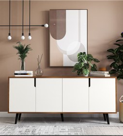 Resim Latina Modern Konsol 180 CM Ceviz - Beyaz 