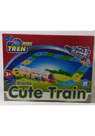 Resim 48 Parça Puzzle Eğitici Tren Ve Demiryolu Seti 