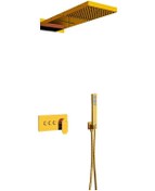 Resim Fause Fau110-G Ankastre Comfort Panel Şelale Duş Seti Altın 