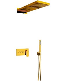 Resim Fause Fau110-G Ankastre Comfort Panel Şelale Duş Seti Altın 