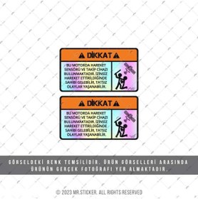 Resim Bay Etiket HLG41 Uyumlu Hologram Motoruma Dokunma Takip Cihazı Var İkili Set 