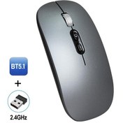 Resim M103 Kablosuz Bluetooth 2.4G Çift Modlu Ayarlanabilir DPI Optik Mouse 